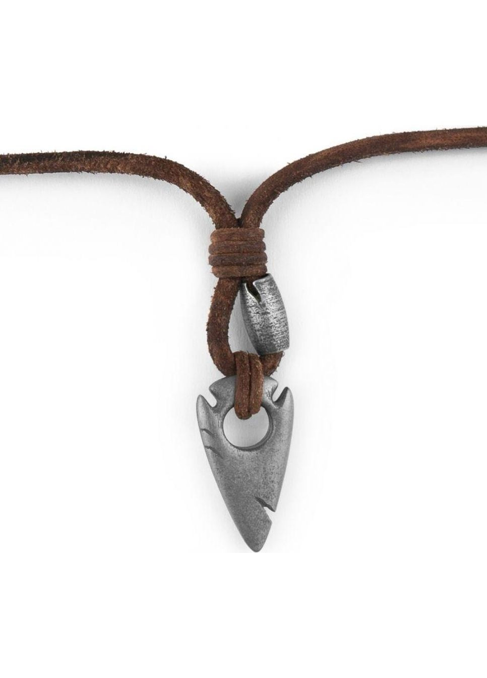 Чоловічий шкіряний коричневий шнурок із підвіскою "Наконечник стріли" LN441 Local League (334000192)