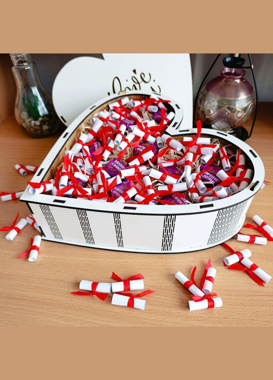 Подарочный набор из конфет и 101 причины Почему я тебя люблю для девушки на день влюбленных 8 марта (ar273) No Brand (348316094)