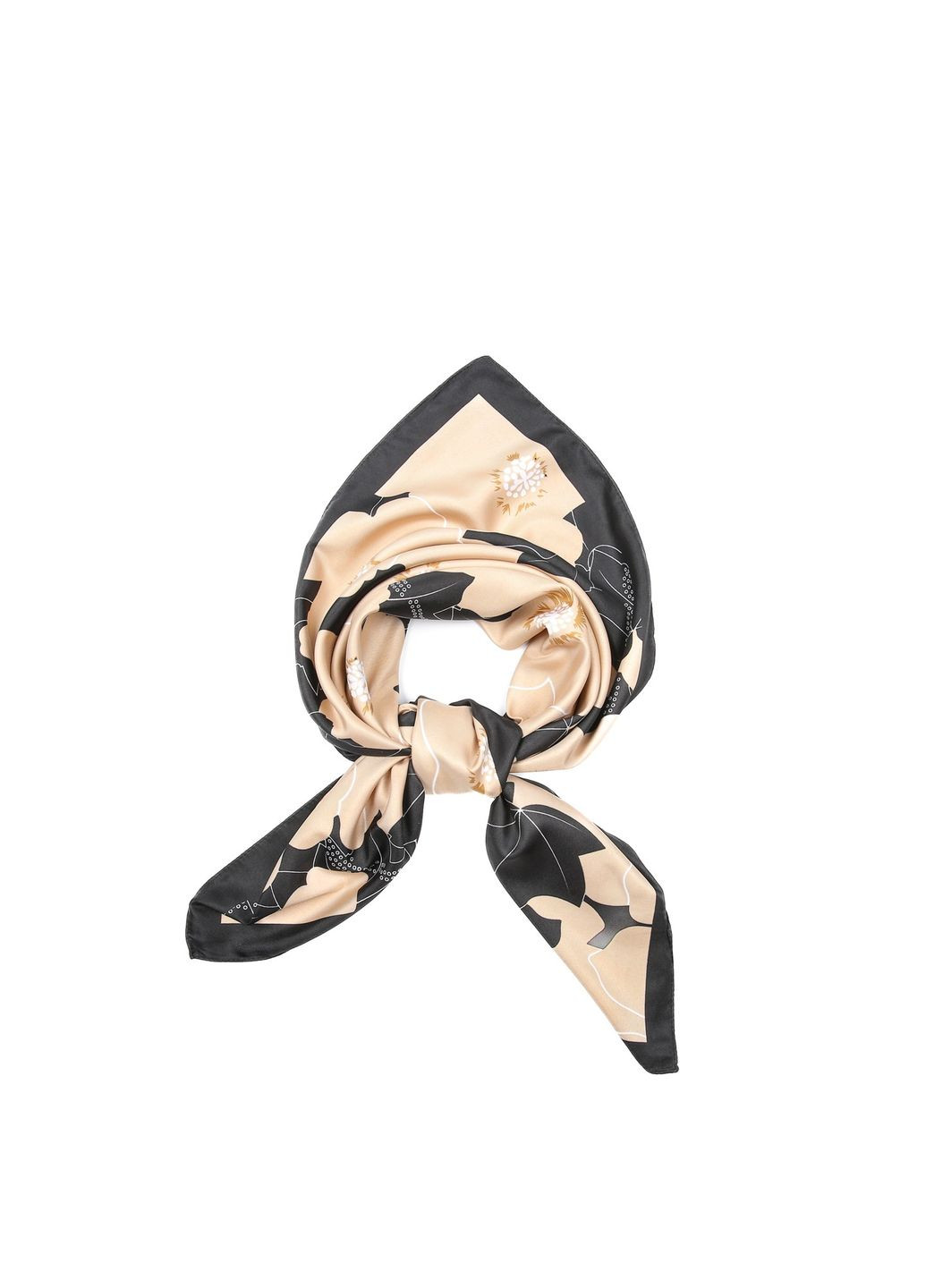 Платок женский с принтом атлас разноцветный КЛАРА LuckyLOOK 728-332 (360938702)