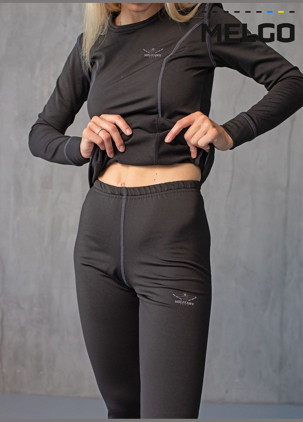 Женское тактическое анатомическое термобелье (комплект кальсоны, лонгслив) Melgo (304545971)