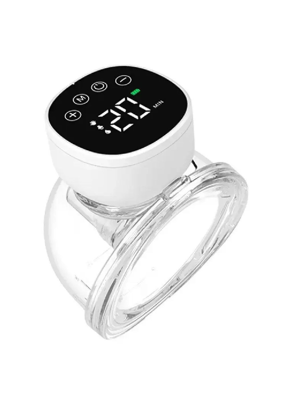 Молокоотсос электрический аккумуляторный с дисплеем режимом массажа низким уровнем шума 11,2x14,2x7,4 см (477398-Prob) Белый Unbranded (296909610)