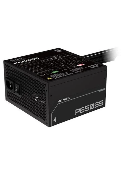 Блок живлення 650 Вт, P650SS, Black, 80+ Silver, Active PFC, 12 см, 3xMolex/5xSATA/2x6+2-pin/1x20+4-pin/2x4+4-pin, захист Gigabyte (360404398)
