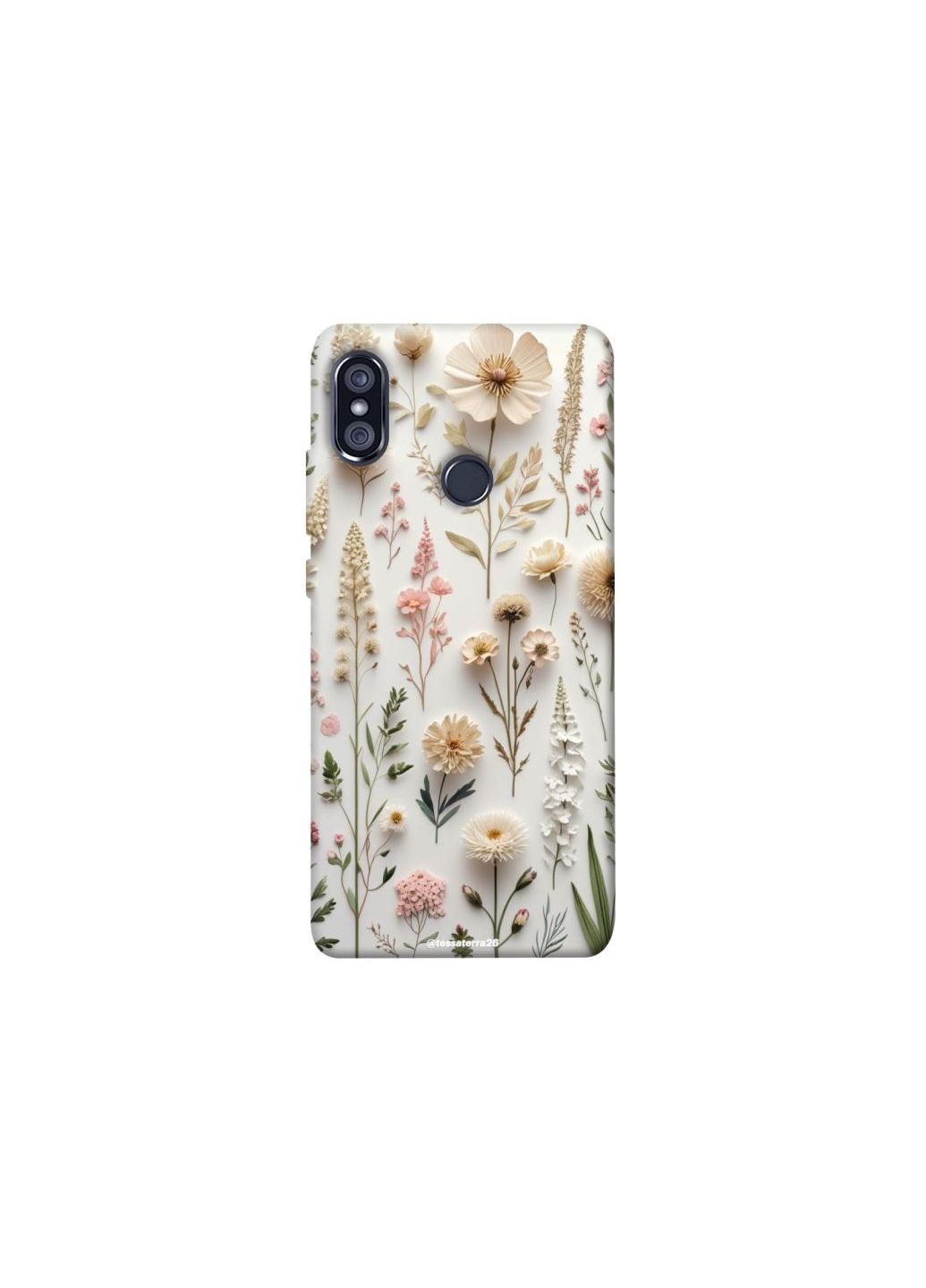 Чехол на Xiaomi Redmi Note 5 Pro / Note 5 (AI Dual Camera) Floral design ver.1 Frontalka (361327031)