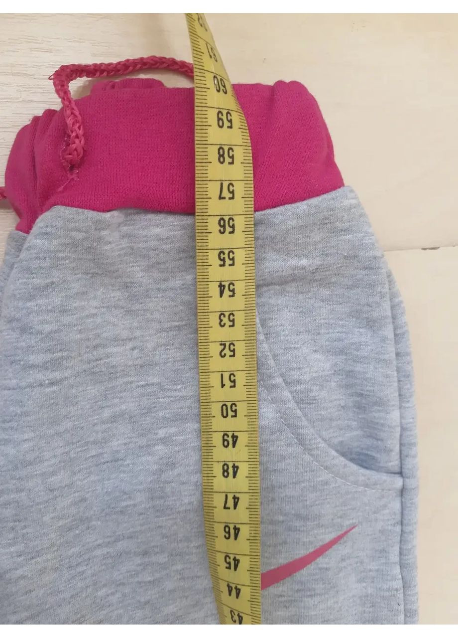 Комбинированные брюки No Brand