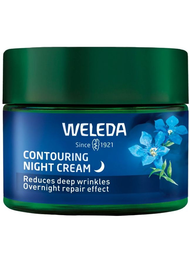 Weleda Крем-контур для обличчя нічний Блакитна Джентіана та Едельвейс альпійський 40 мл — Крем, Німеччина (328447358)