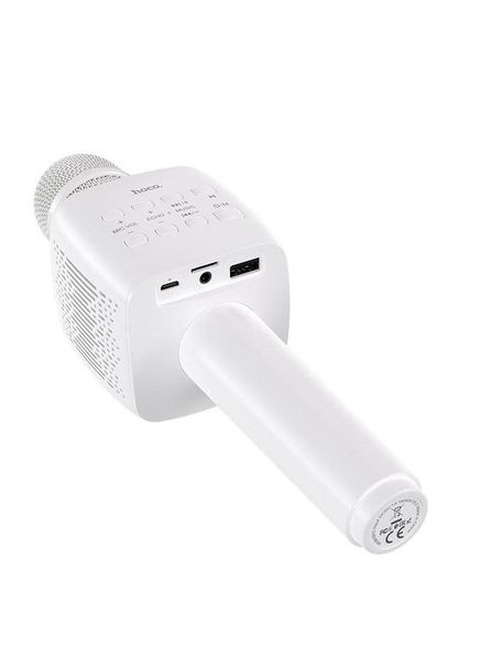 Беспроводной Bluetooth караоке микрофон Cantando многофункциональный Белый Hoco BK5 (327796201)