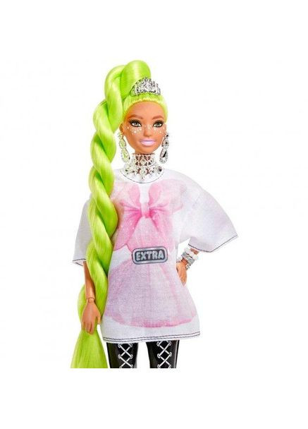Кукла Барби Barbie Extra Doll Экстра №11 с неоновозелеными волосами Mattel (282964488)