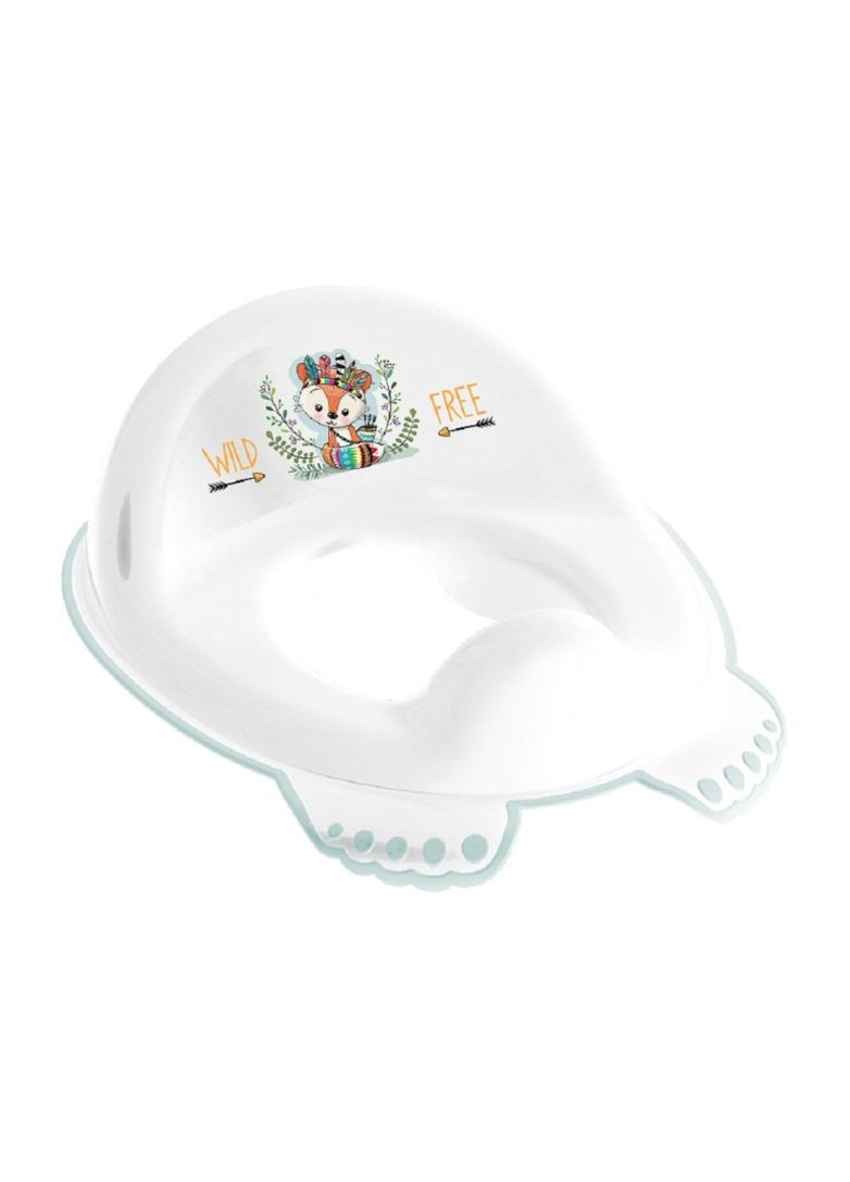 Накладка-сидіння на унітаз антиковзка, WILD&FREE LITTLE FOX, white green (DZ-002-103-LISEK) Tega Baby (341321526)