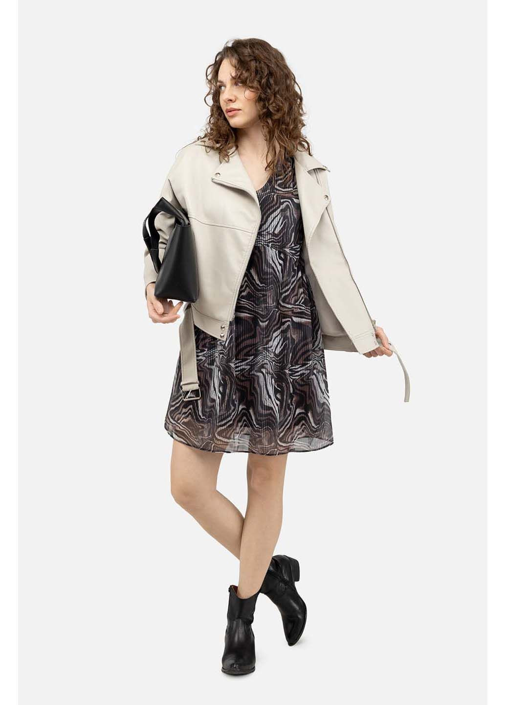 Коричневое платье Mass