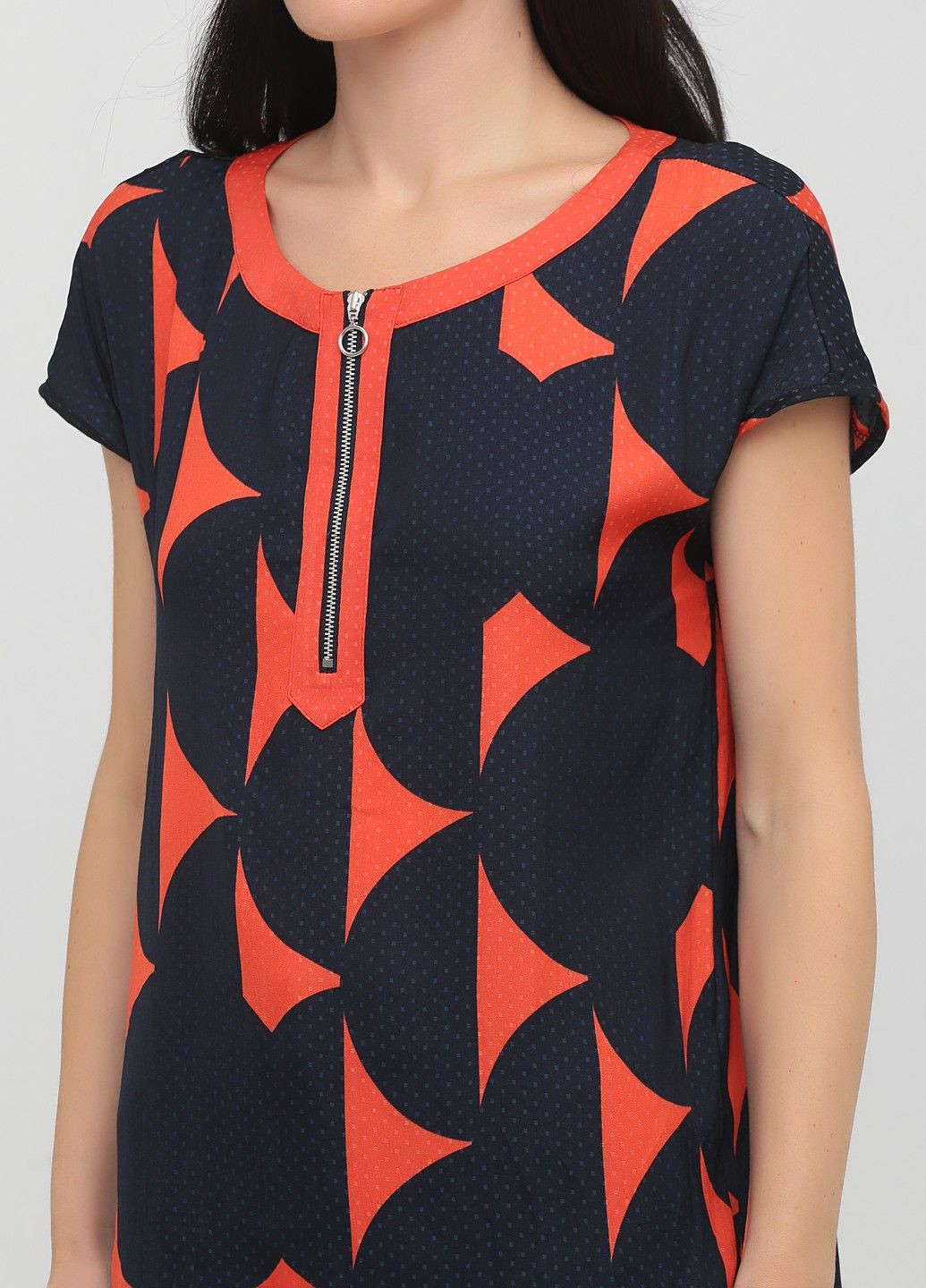 Тёмно-синяя блуза No Brand