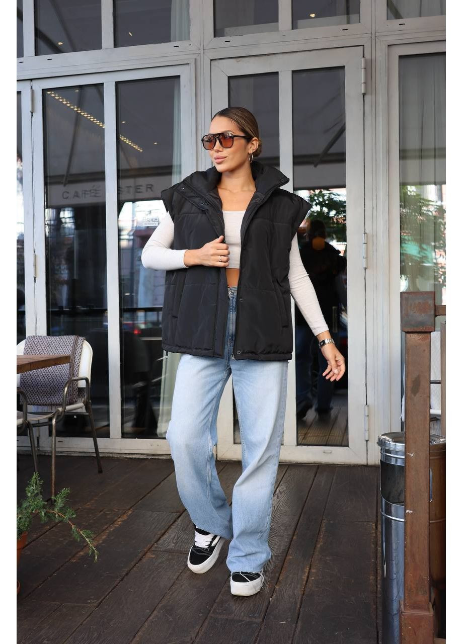 Жилет жіночий утеплений оверсайз Style Point (373069991)