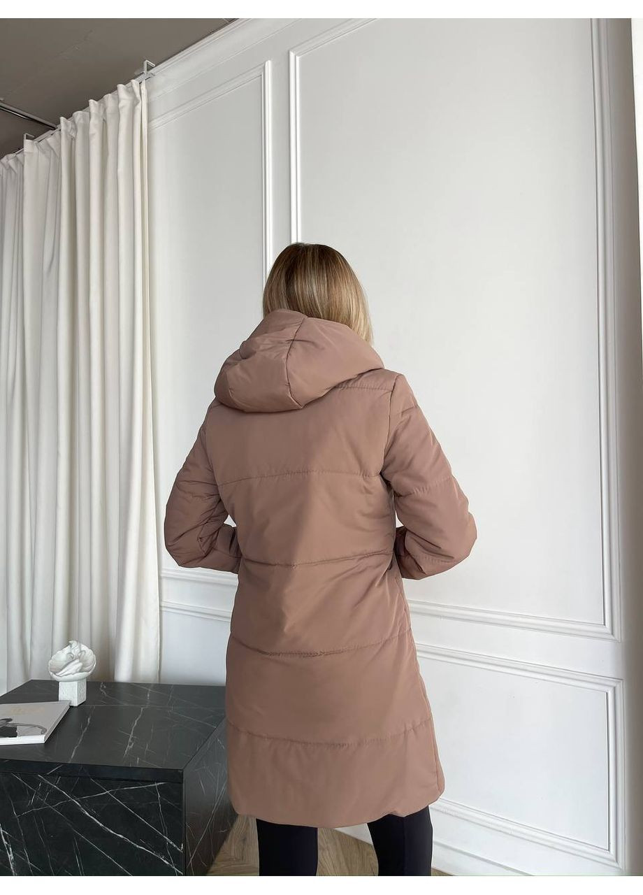 Бежева зимова куртка-зефірка Osoblyva