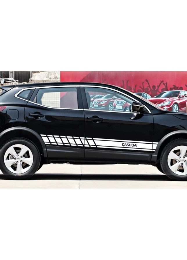 Полосы на двери авто 3D TUNING STUDIO Ниссан Кашкай 980х120х0.060мм=4штуки No Brand (362500155)