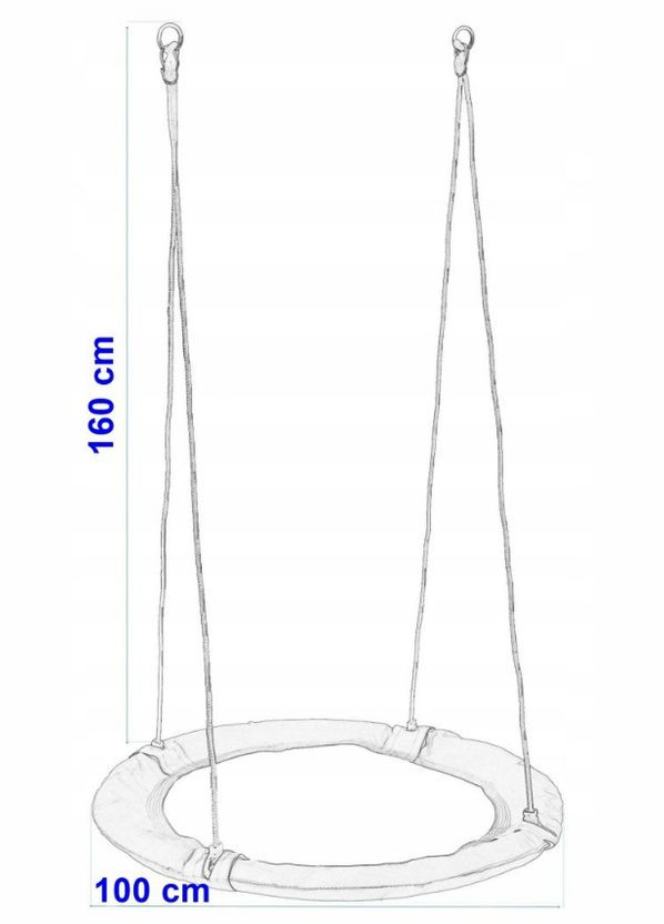 Гойдалка гніздо 100см ( ) (5902340321898) ROMEK (362251301)