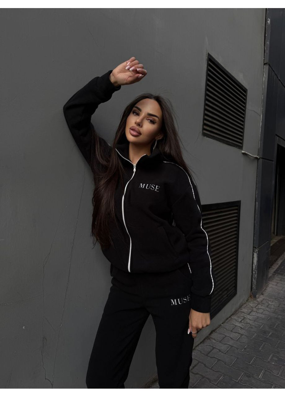 Костюм Muse флис Турецкий,штаны Джогеры и кофта на молнии свободного кроя Україна (362621698)