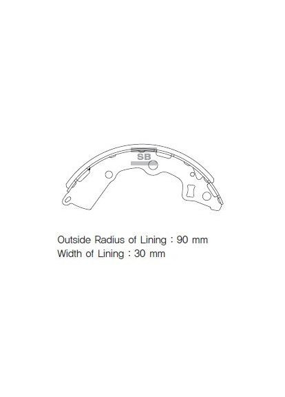 Колодка торм. барабан. KIA PICANTO 05- задн. (пр-во SANGSIN) SA154 HI-Q (364975502)