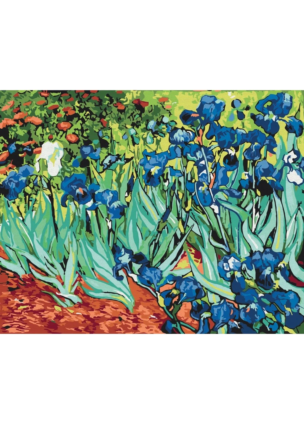 Премиум картина по номерам 40x50 см "Ирисы. Ван Гог" PBS51339 Brushme (377289617)