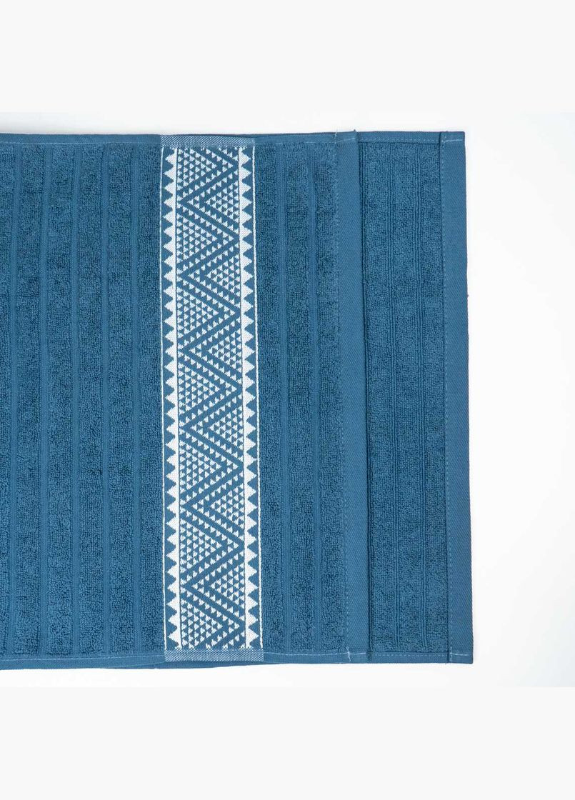 GM Textile полотенце махровое для рук зипп 40х70см 500г/м2 (синий) синий производство -