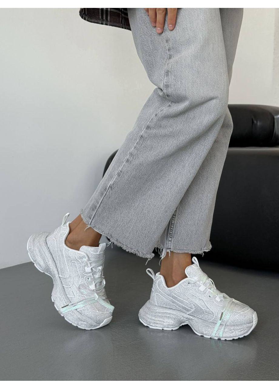 Женские кроссовки на платформе No Brand белые всесезоны (362083456)