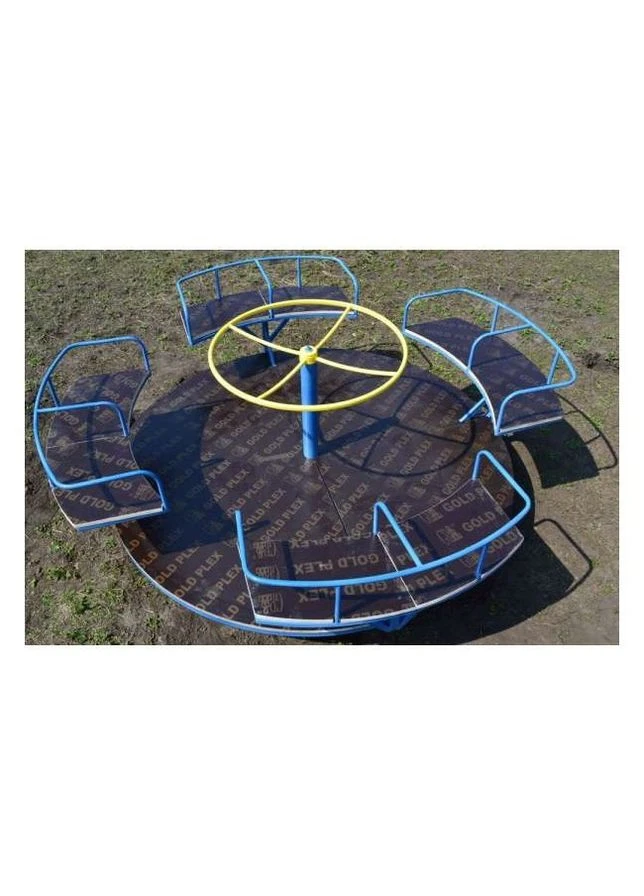 Детская 8-местная карусель с поручнем (RNS_Карусель-8m) VD-Sport (395408285)