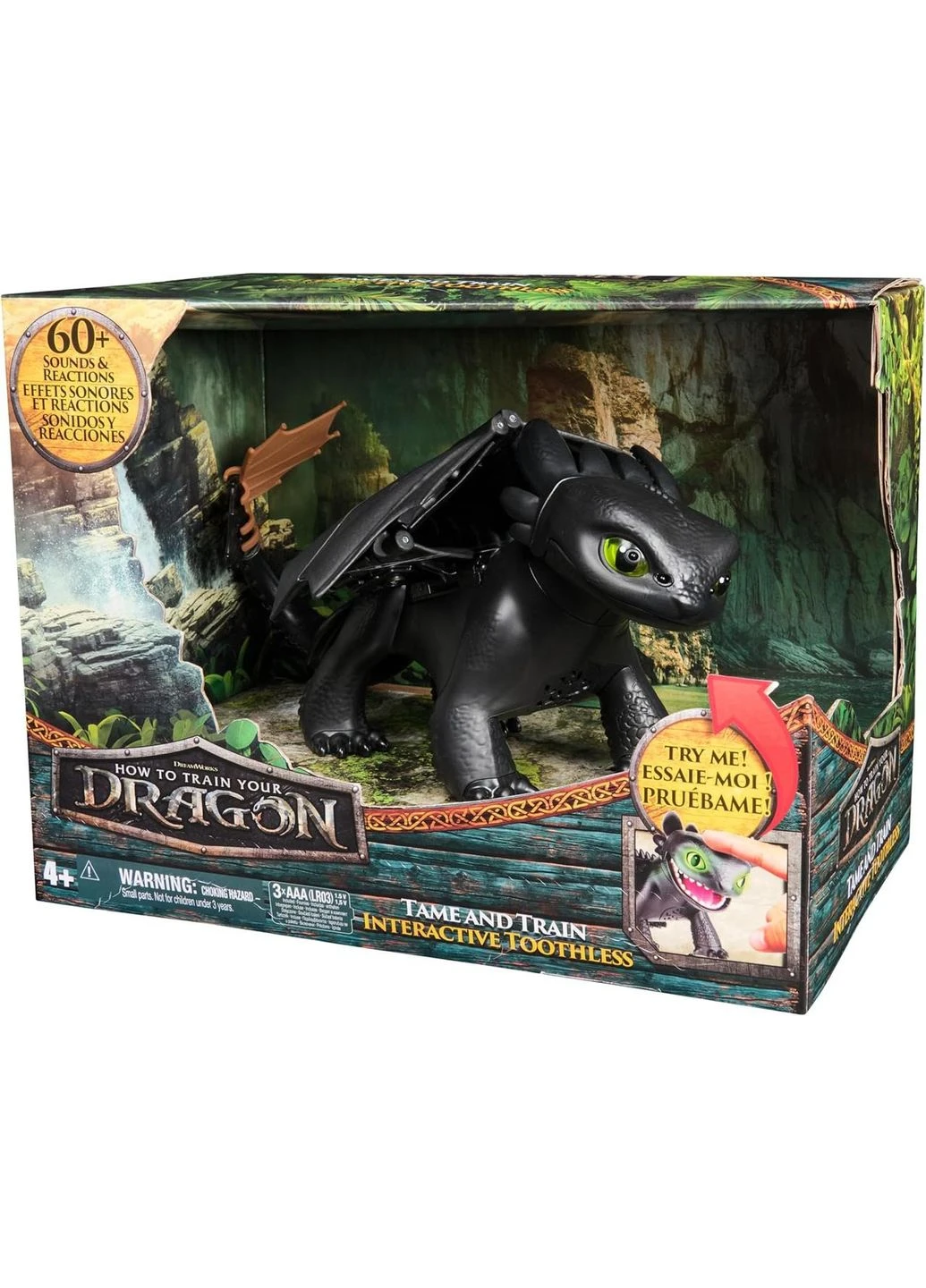 Ігровий набір Dreamworks Dragons Як приборкати дракона Приборкай та тренуй Дракон Беззубик Spin Master (365652937)