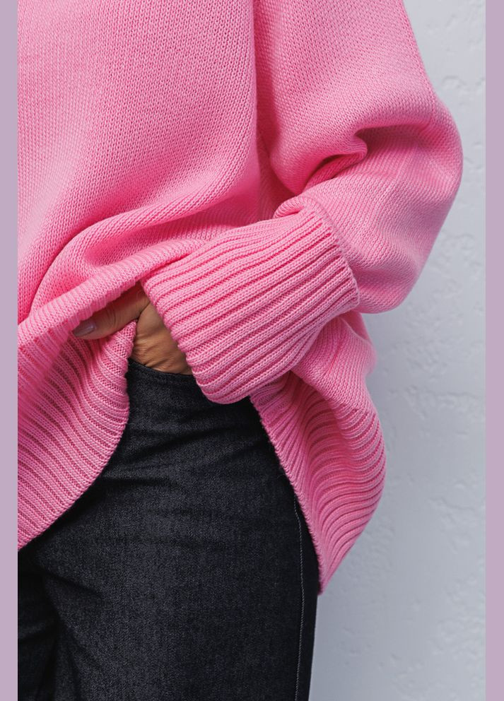 Розовый демисезонный женский свитер Arjen