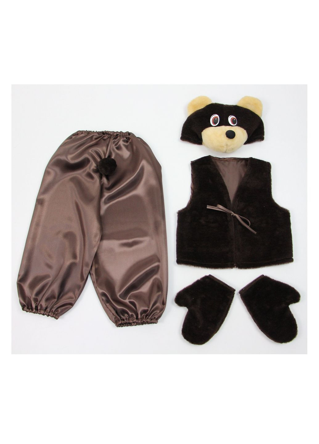 Карнавальний костюм Ведмедик №2 (шоколад) No Brand (362538992)