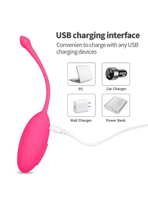 Віброяйце з масажними щетинками USB K0494-1 No Brand (366665542)