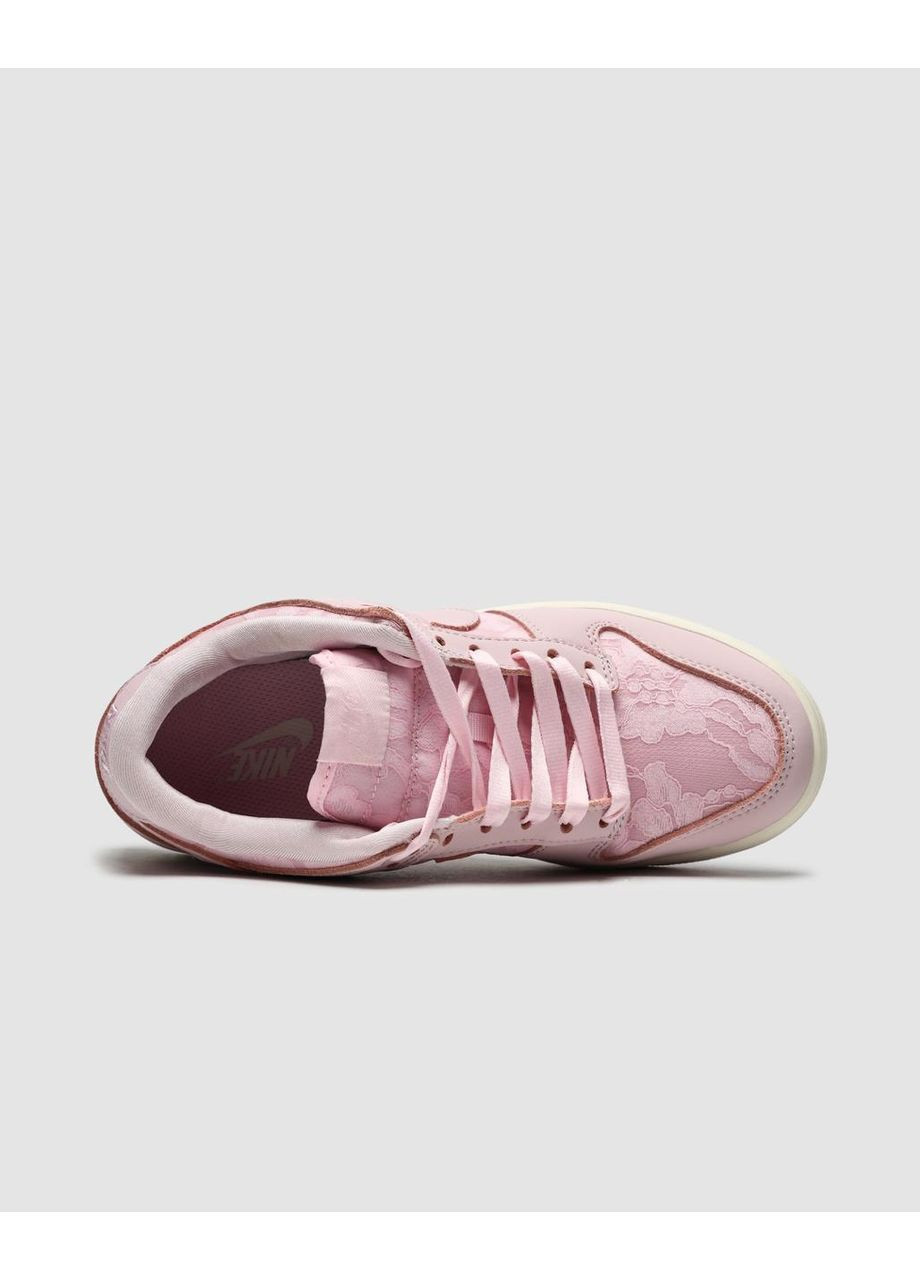 Кросівки Nike Lace Pack Regal Pink No Brand SB Dunk Low рожеві демісезони (364487677)