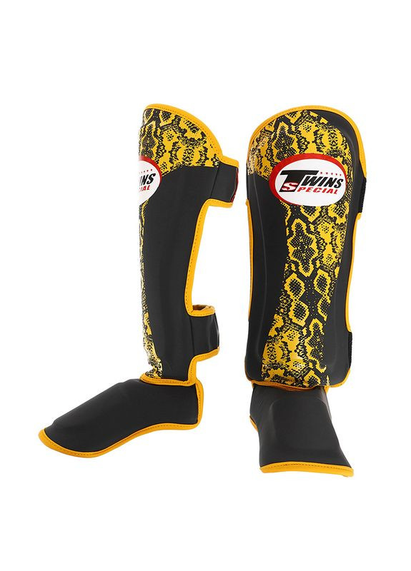 Захист гомілки та стопи дитячий Муай Тай, MМА, Кікбоксинг TWN TW-2023 Чорно-жовтий, (37508212) FDSO (324432030)