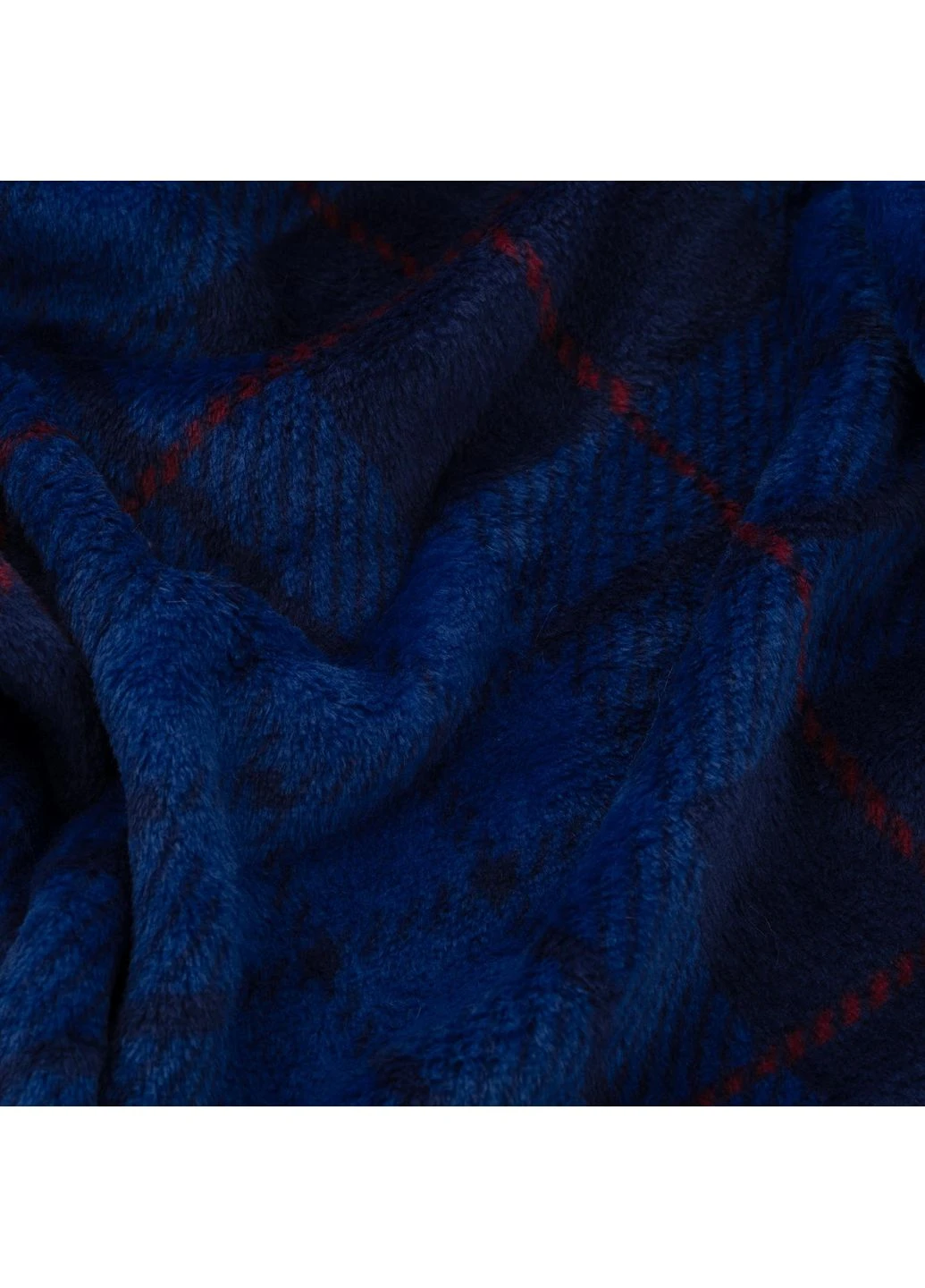 Плед Flannel 160х200см, 100% поліестер, клітинка, синій () Ardesto ART0134PB (380881443)
