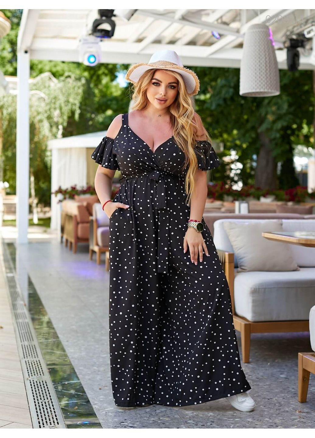 Жіночий комбінезон Парос (чорний) 0208214 Peony чорний софт