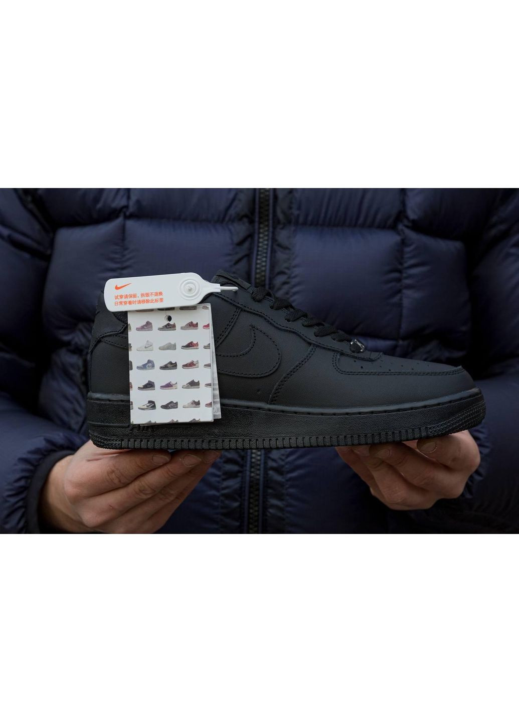 Черные демисезонные мужские кроссовки Nike Air Force 1 Low 07 Premium Black CW2288 Найк Аир Форс 1