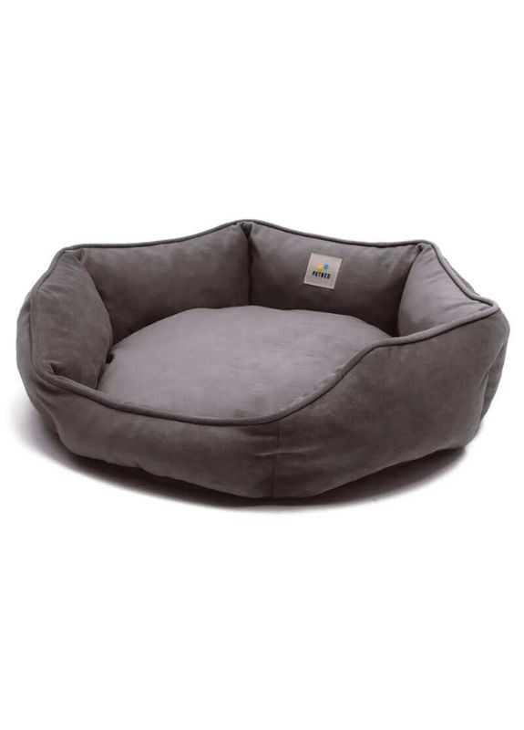 Лежак велюровий для собак та котів Тарт М (68х62х20 см) (2211248867012) PetBed (327434467)