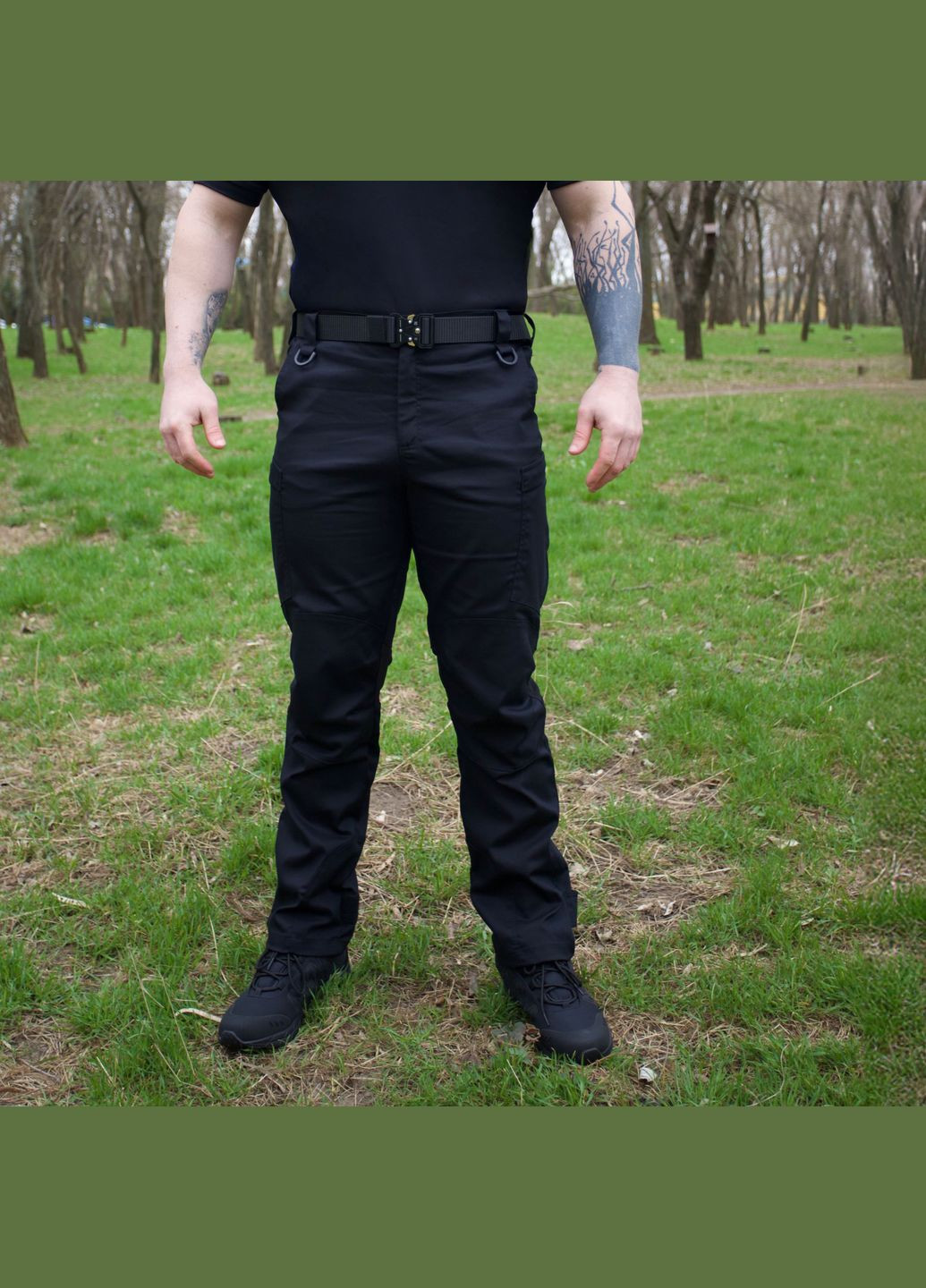 Штани тактичні Canvas brush Чорні Klost (325879574)