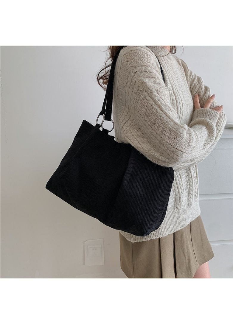 Женская вельветовая сумка шопер на плече повседневная городская и для путешествий RoyalBag P4-1555 (356181477)