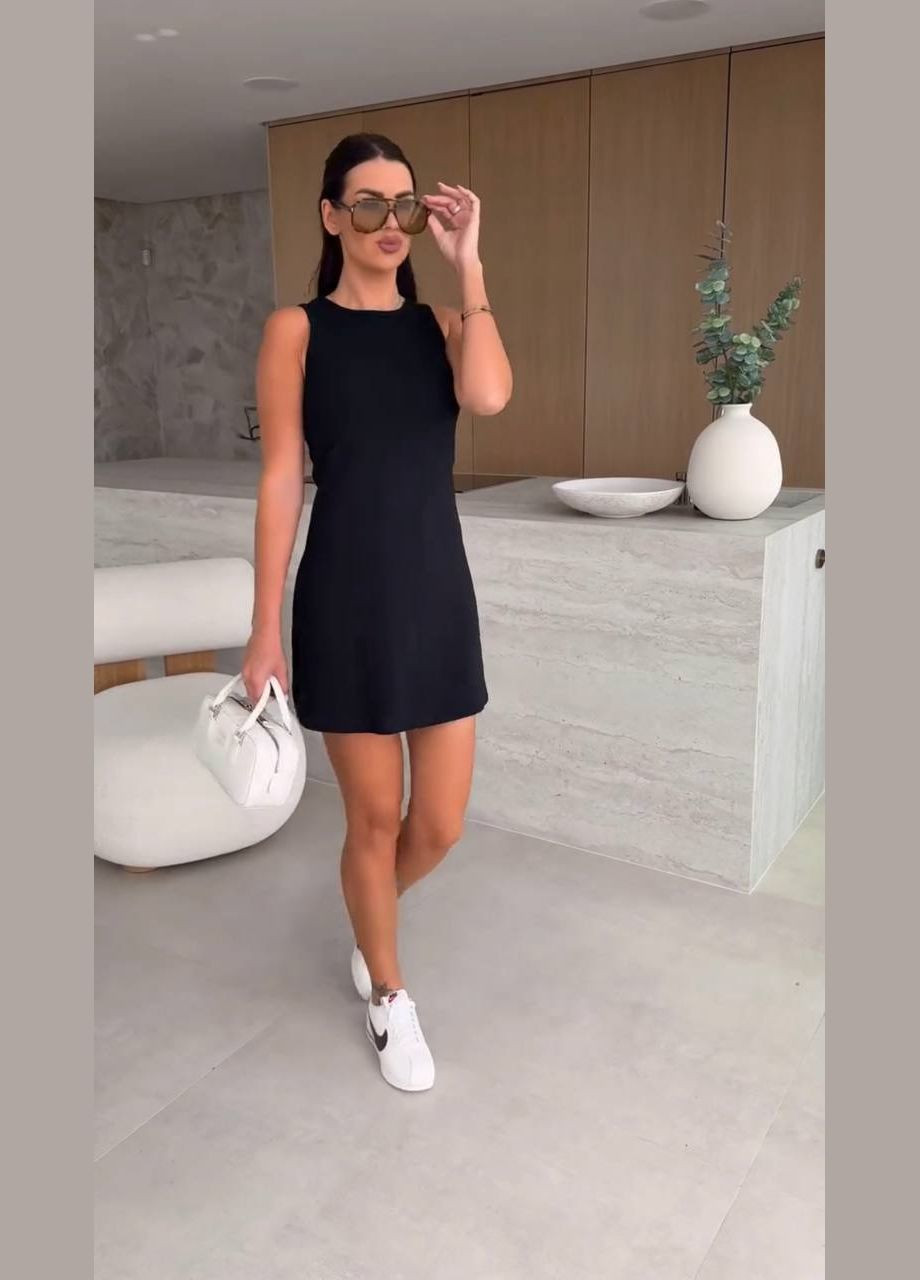 Чорна повсякденний жіноча класична сукня Україна однотонна