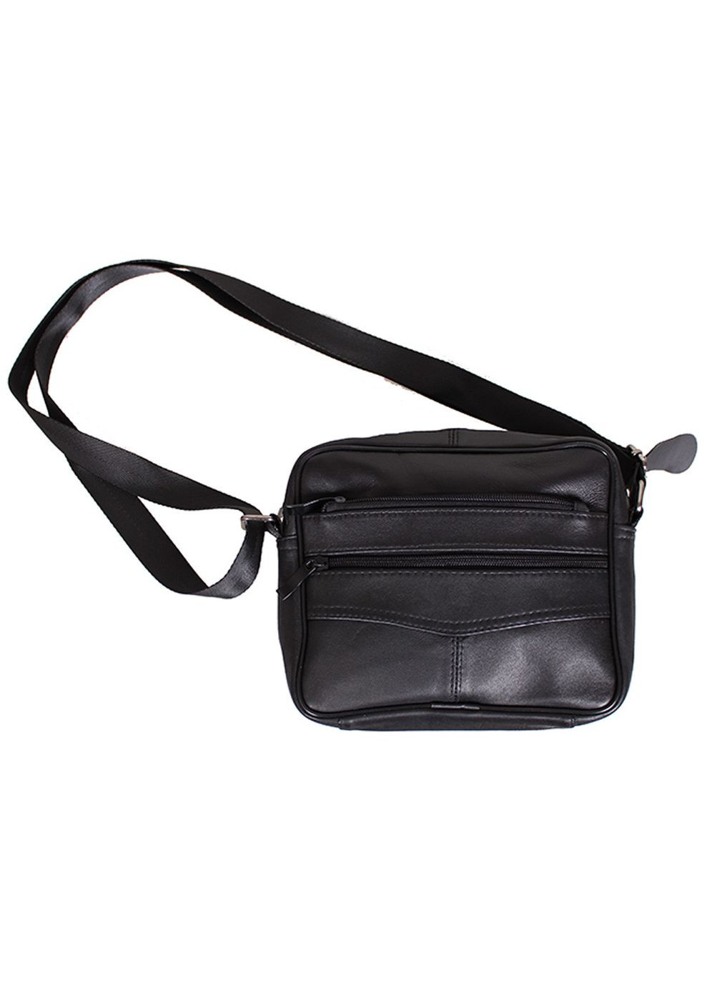 Чоловіча шкіряна сумка SW275 чорна No Brand (370848165)