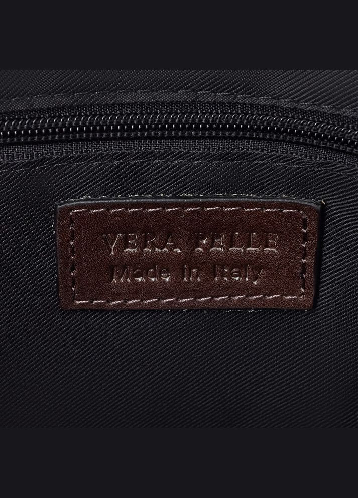 Коричневая кожаная сумка через плечо V-01508C Virginia Conti (303830790)