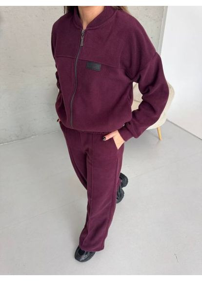 Теплый женский костюм двойка (худые на молнии), тринитка на флисе, размер (арт. 899TB) No Brand (365783939)