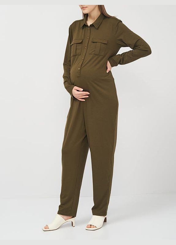 Комбінезон для вагітних H&M однотонний хакі