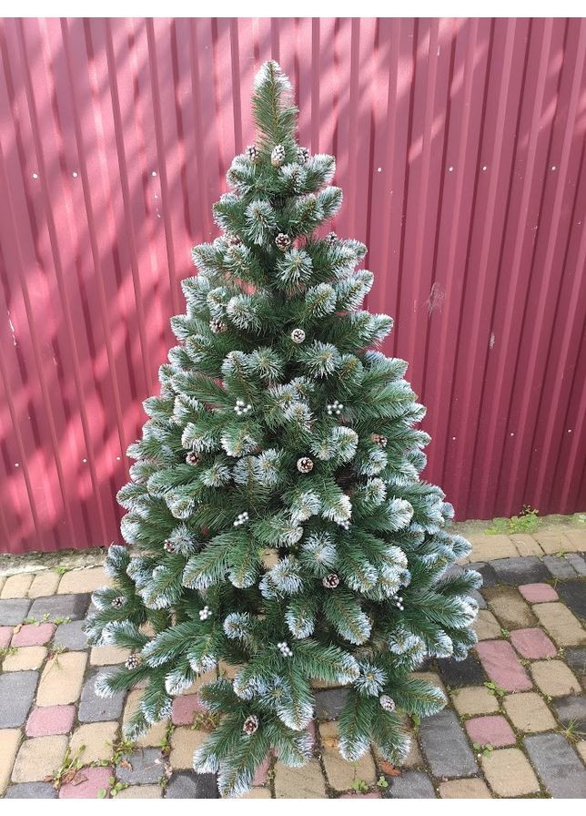 Ялинка штучна SGX Кармен з сріблястими шишками і перлами 1.80 м.зелена Yalynkar (366964452)