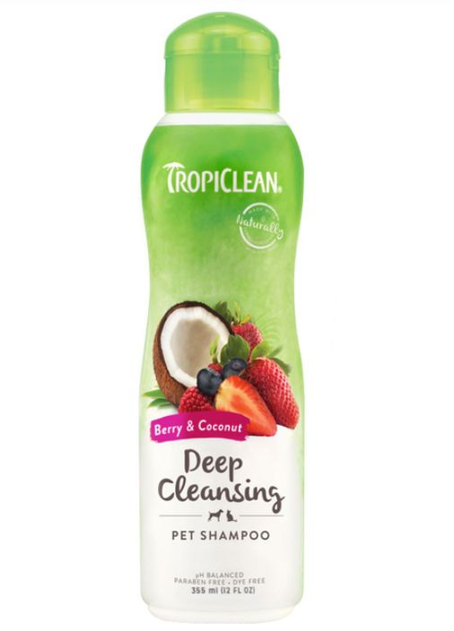 Шампунь "Ягоды и кокос" глубокая очистка для собак и кошек 355 мл (645095202498) TropiClean (355021836)
