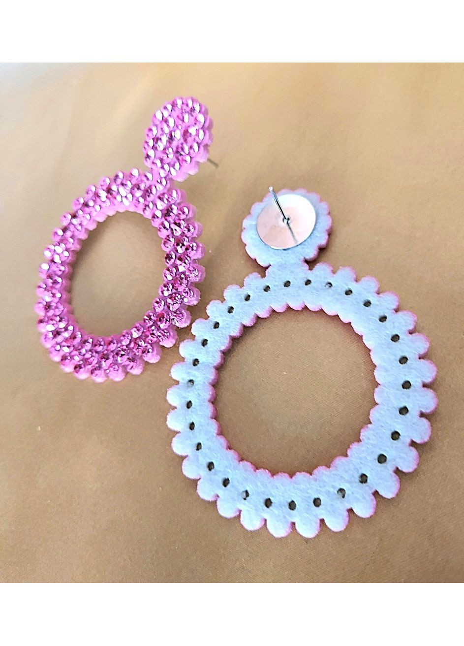 Сережки біжутерія Кольорові стрази No Brand (366891856)