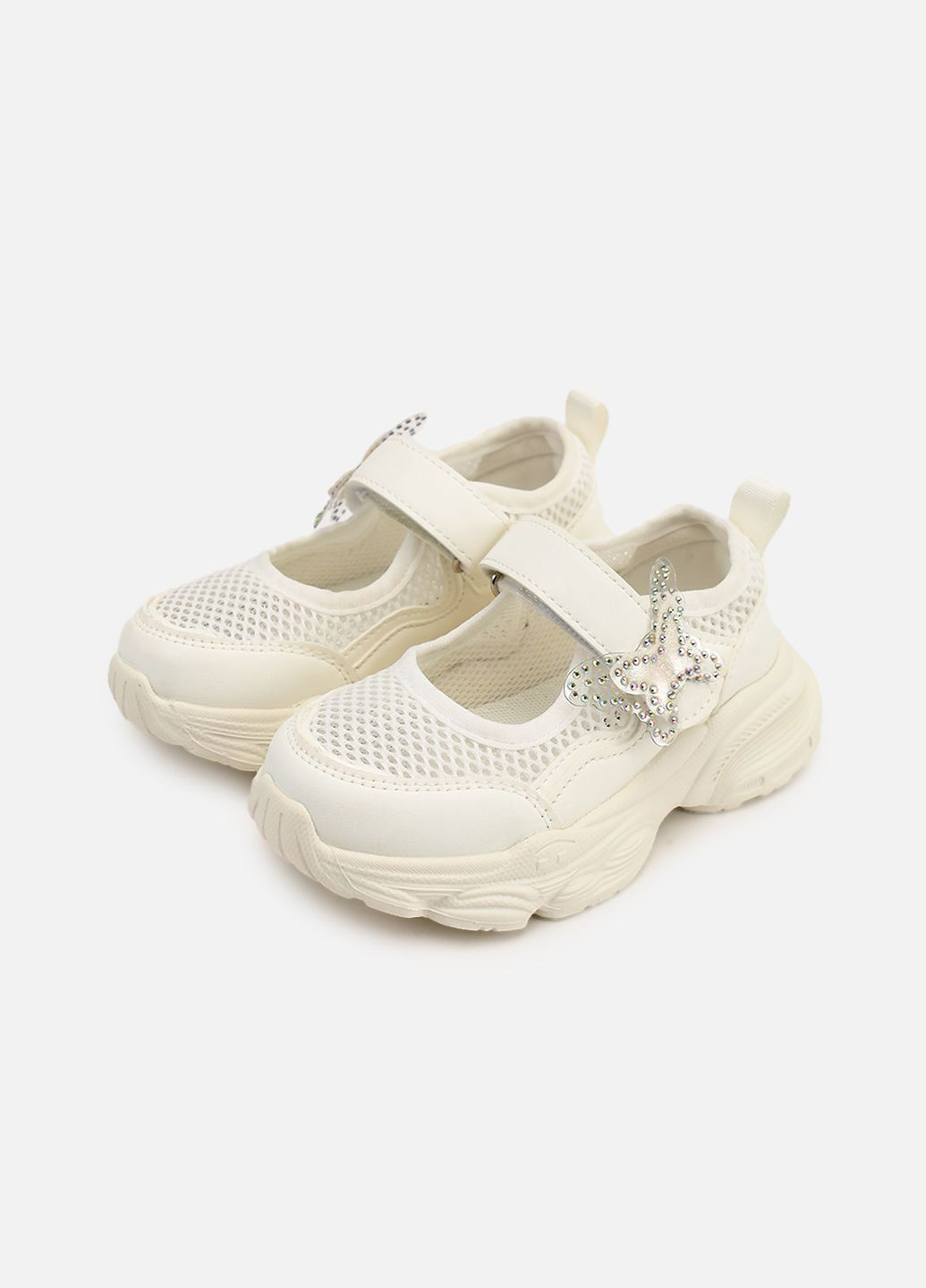 Белые слипоны на плоской подошве для девочки цвет белый cb-00274024 Kimboo