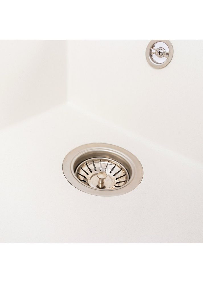 Гранітна мийка для кухні SOLID 7843 матова Білосніжна Valeso (358059513)