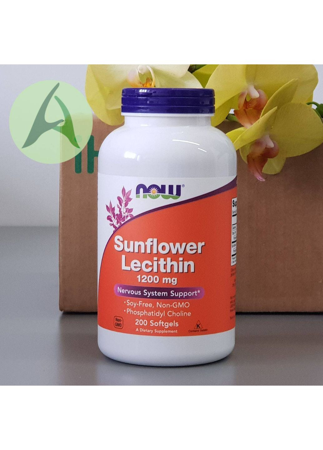 Подсолнечный лецитин, 1200 мг, 200 капсул Now Foods (361858718)