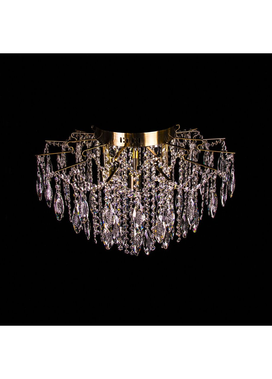 Хрустальная люстра, классическая с LED подсветкой на 6 лампочек. E2049/6+6/AB No Brand (352229938)