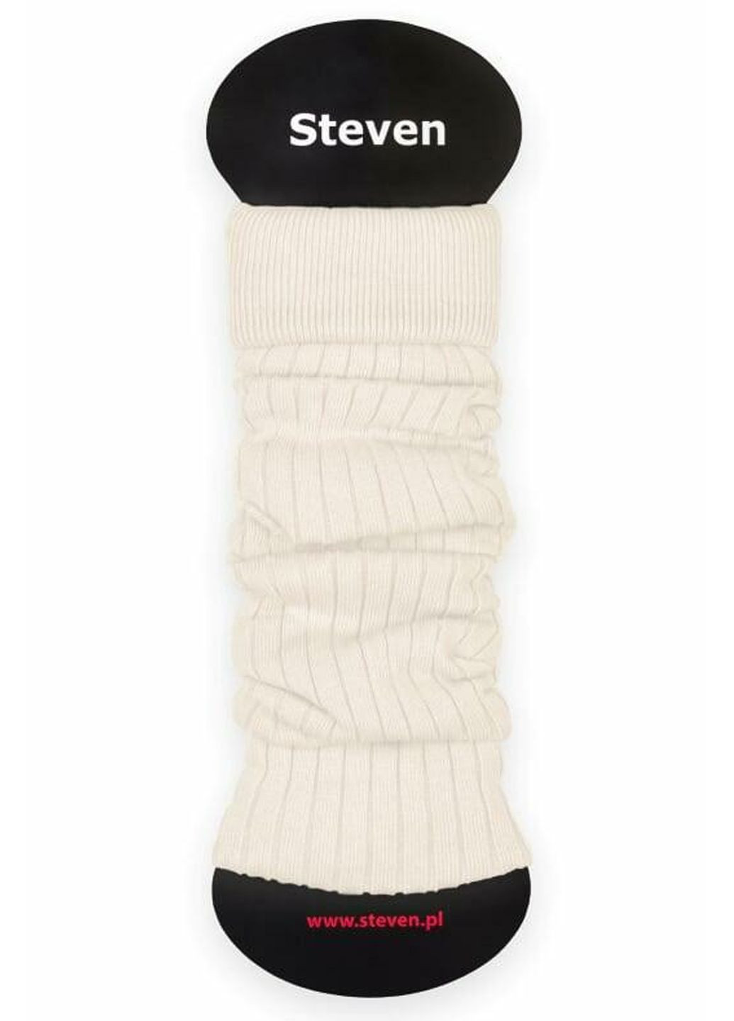 Гетры хлопковые в рубчик 092 One Size Молочный Steven (349500559)
