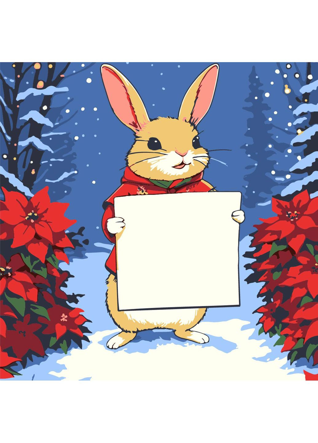 Картина за номерами Зайчик см для творчості малювання хобі розвиває фантазію Strateg (369759176)